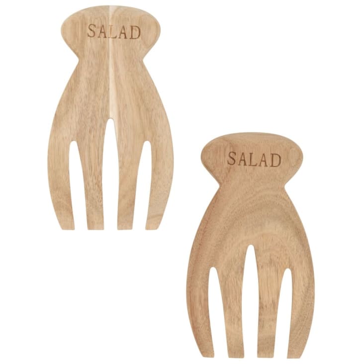 Posate per insalata in legno