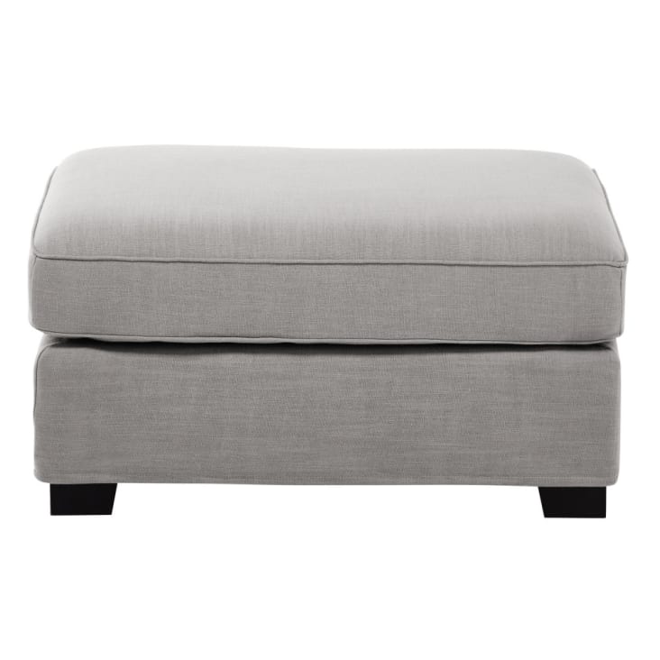 Pouf per divano componibile grigio chiaro Milano