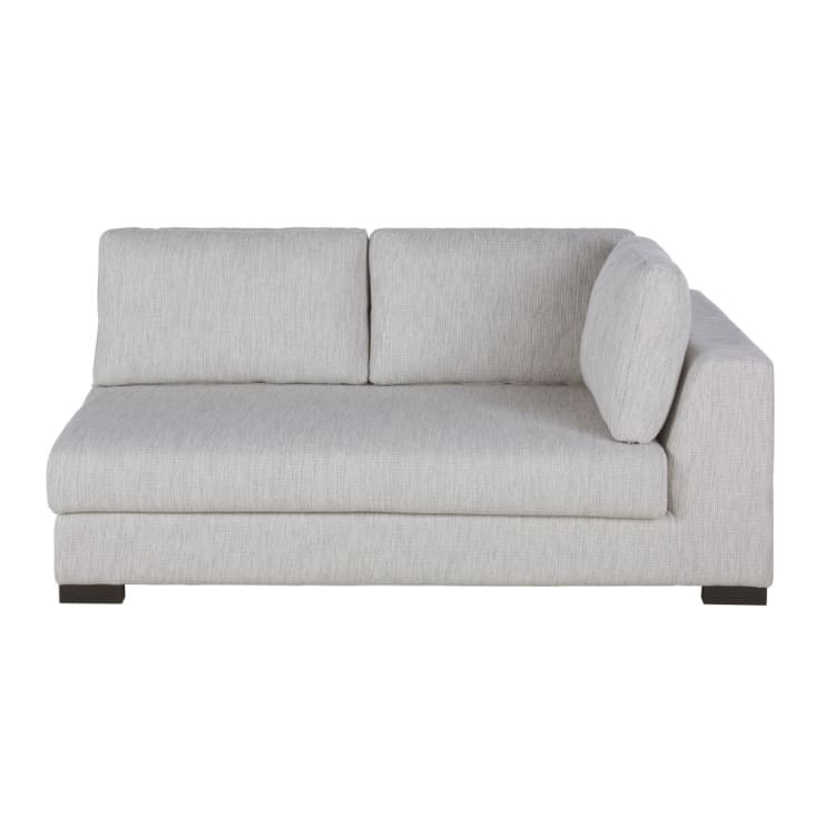 Reposabrazos derecho para sofá cama modular de 2 plazas beige Terence