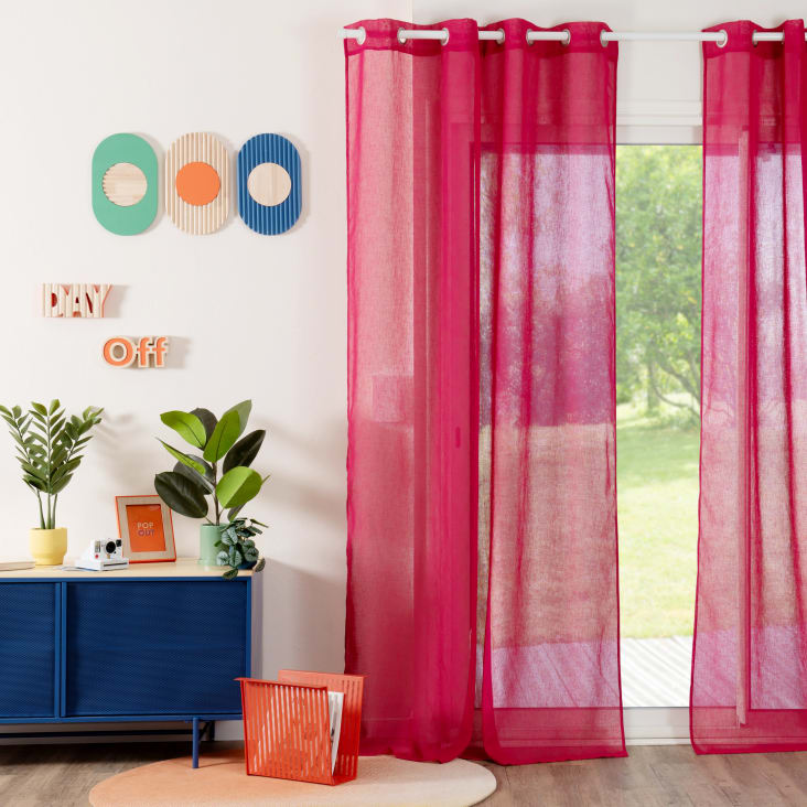 Tissu Crêpe Polyester Rose Framboise Soft Touch - Largeur 44" (1.10m) Au Mètre