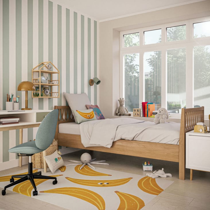 Sedia Scrivania Bambini FANTASK - Girevole 360°, Altezza Regolabile 80-91.5 Cm Con Ruote - Foto 3