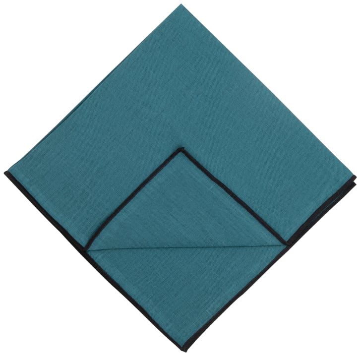 40 Serviettes Papier Textouch - 38 X 38 Cm - Bleu Canard