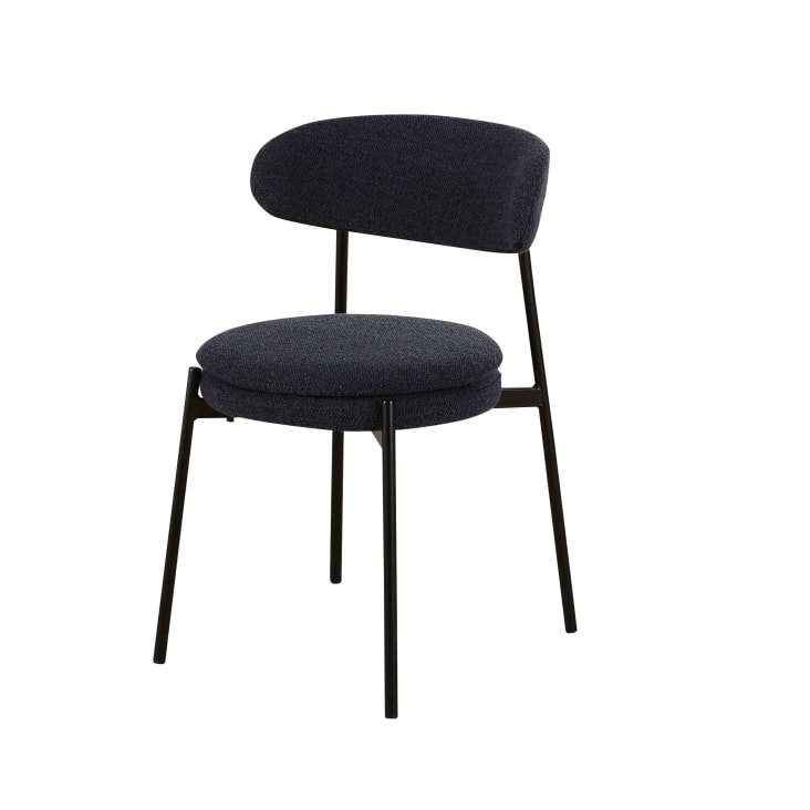 Set de 2 sillas de restaurante negras Charlotte Business | Maisons du Monde