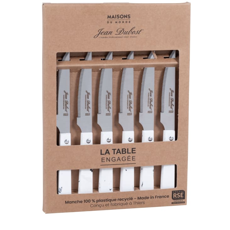 Il numero 1 del risparmio-MAURY'S SET 4 COLTELLI BLADE IN ACCIAIO INOX IN 2 COLORI ASSORTITI