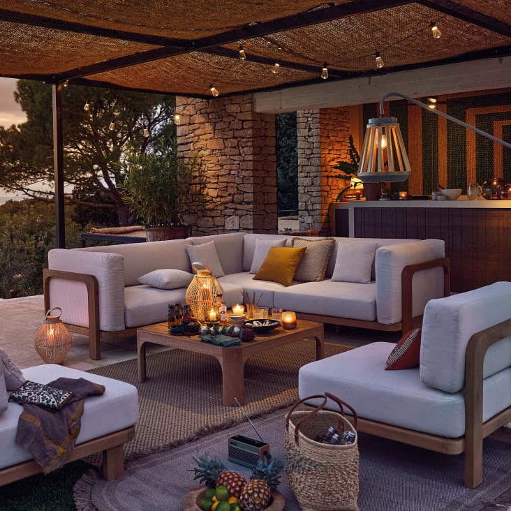 Salotto Divanetto In Vimini Amazon Poltrone Tavolino Di Vimini Da