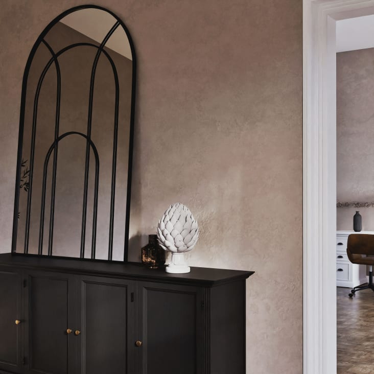 Specchio Per Pavimento Curvo 160x50cm - Full Length, Cornice Nera, Per Camera Da Letto O Bagno - Foto 2