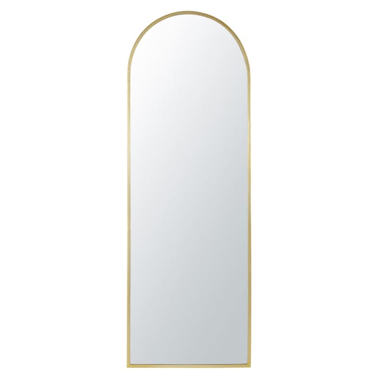 Spiegel aus goldfarbenem Metall, 55x160cm