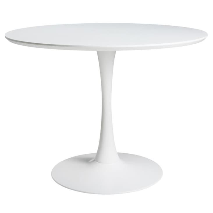 Table rectangulaire 4 personnes - Fiord - 80 x 60 x 74 cm - Blanc