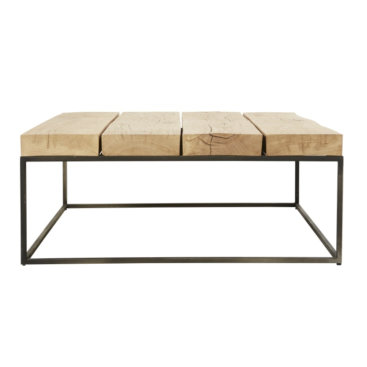 Table basse industrielle bois métal | Meubles Thiry Table basse industrielle bois métal | Meubles Thiry