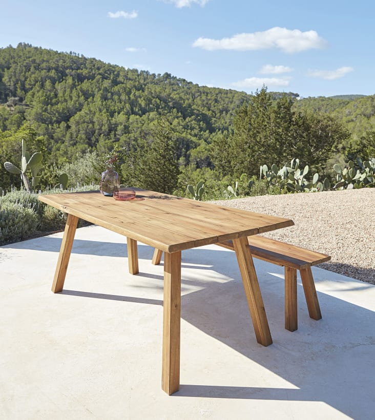 Boréal - Tavolo da giardino in acacia massello 6/8 persone, 180 cm