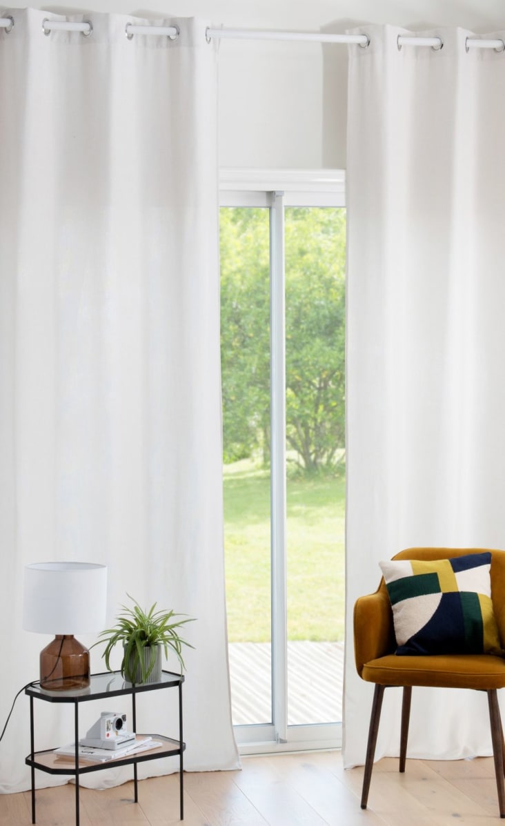Rideau Occultant Essential Uni - 140 x 240 cm - Acier