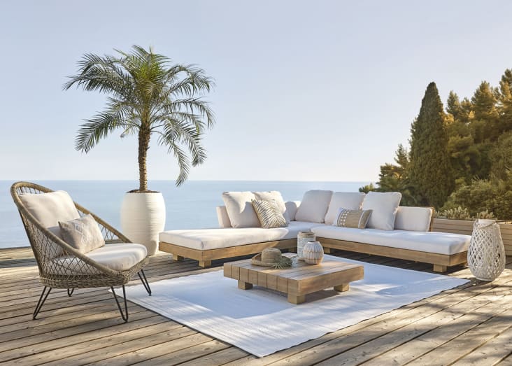 Ibiza - Teppich aus Polypropylen, weiß, 120x180cm