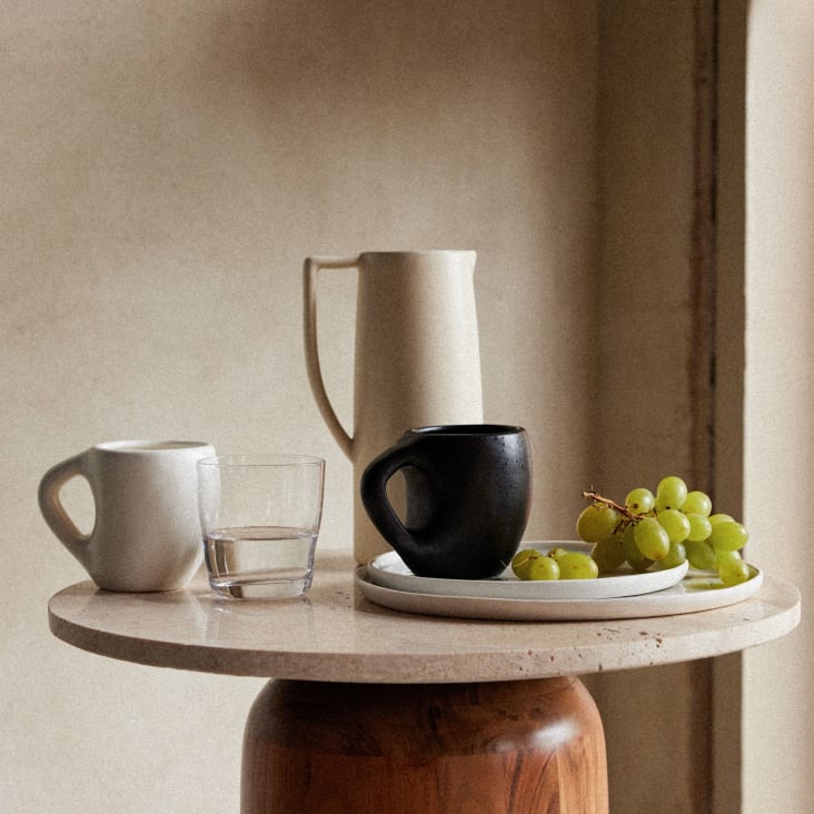 Runde Keramik Dessertteller Mit Perlenrand - 2 Stück Weiße Salatteller 19,1 Cm