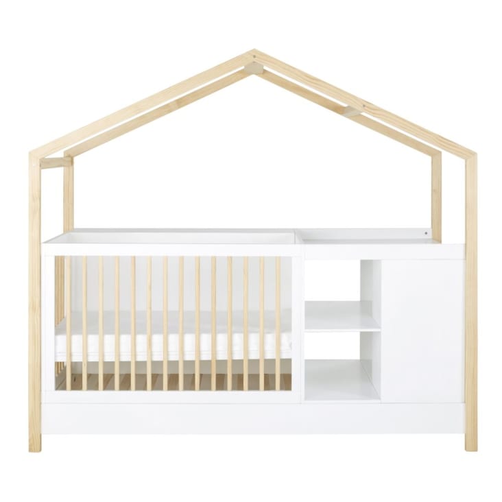 Tweekleurig meegroeibabybed L213