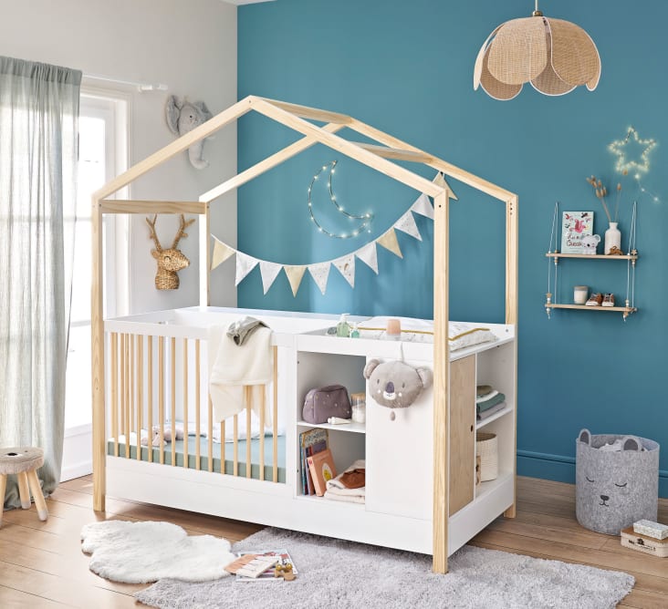 Alesund - Tweekleurig meegroeibabybed L213