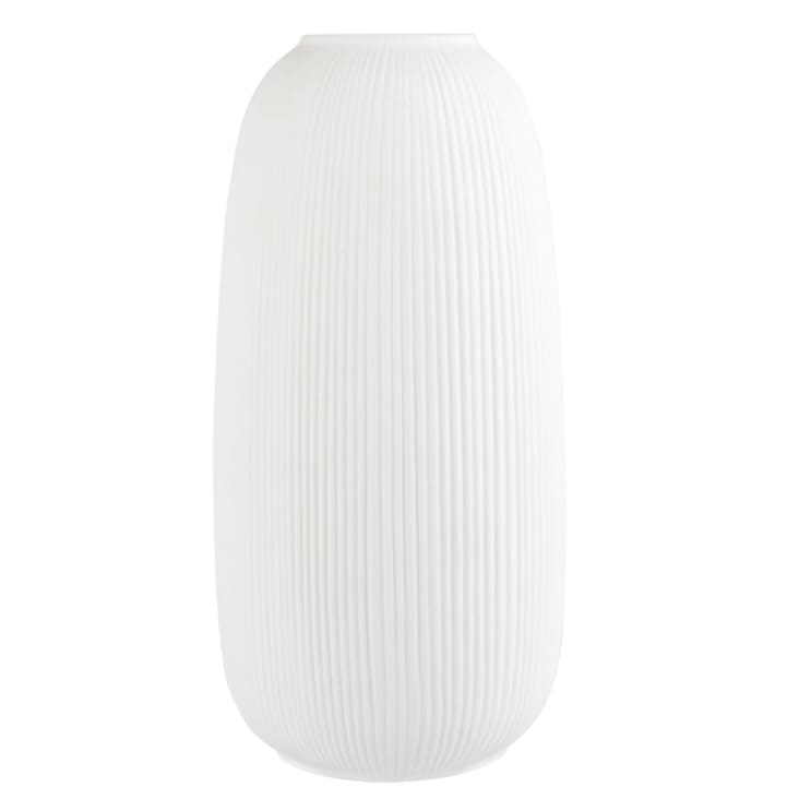 Glazen vaas Lija met geribbeld oppervlak, H 30 cm