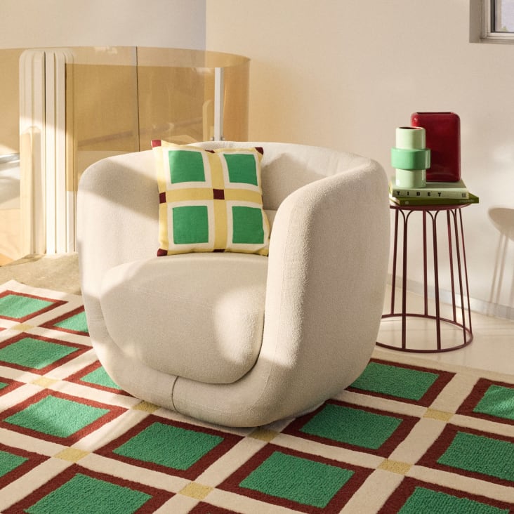 Vaso in gres bordeaux alt. 25 cm Breda | Maisons du Monde