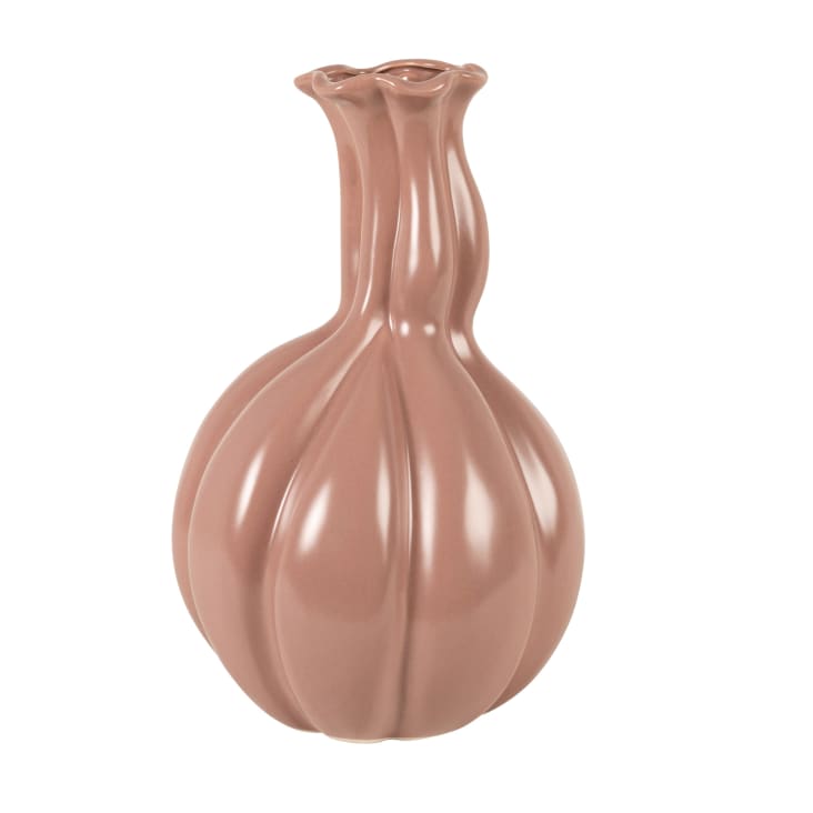 Vaso in porcellana tortora alt. 25 cm | Maisons du Monde