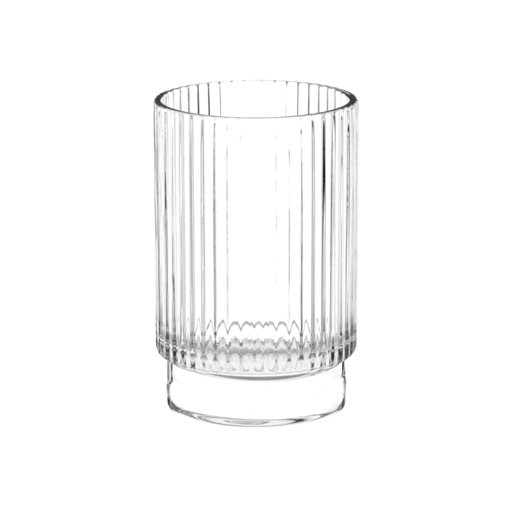 Zahnputzbecher aus Glas, schwarz Tom