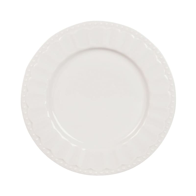 Assiette à dessert en porcelaine blanche - miniature 8