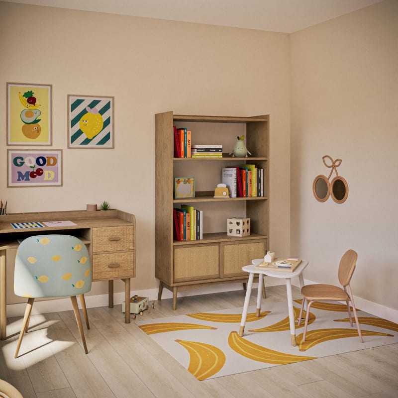 Bureau enfant multi-rangements 2 tiroirs - miniature 10