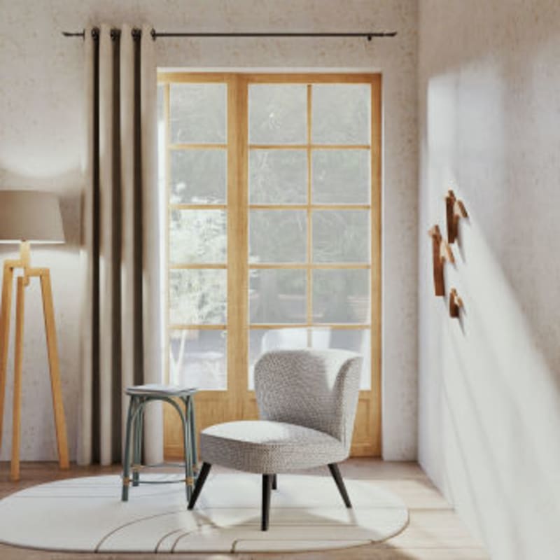 Fauteuil en velours motifs noirs et blancs - miniature 16