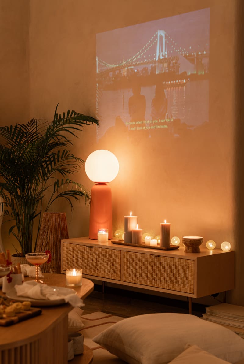 Guirlande lumineuse 10 LED boules multicolores L180 - miniature 5