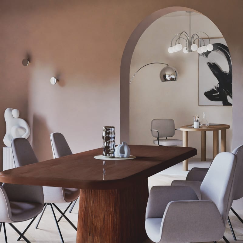 Lampadaire en métal chromé H200 cm SPHERE - miniature 17