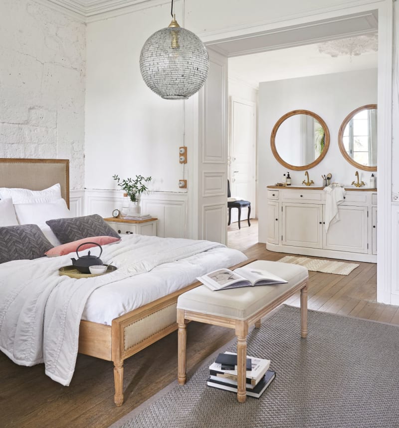 Lit en lin beige 160x200 - miniature 10