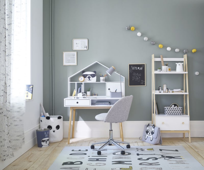 Module de rangement pour bureau 1 porte blanc - miniature 10