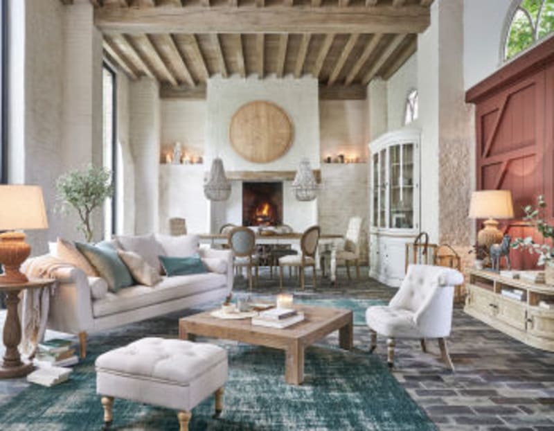 Table à manger extensible à roulettes en bois recyclé et bois de peuplier 6/14 personnes L125/325 - miniature 15