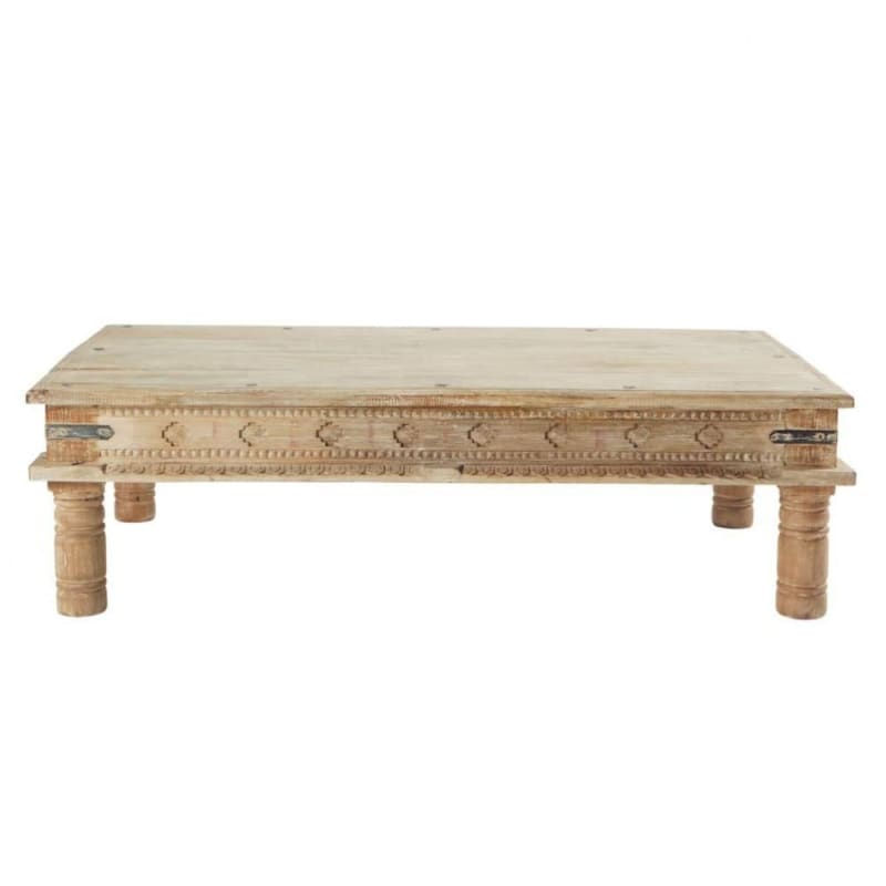 Table basse indienne en manguier massif - miniature 7