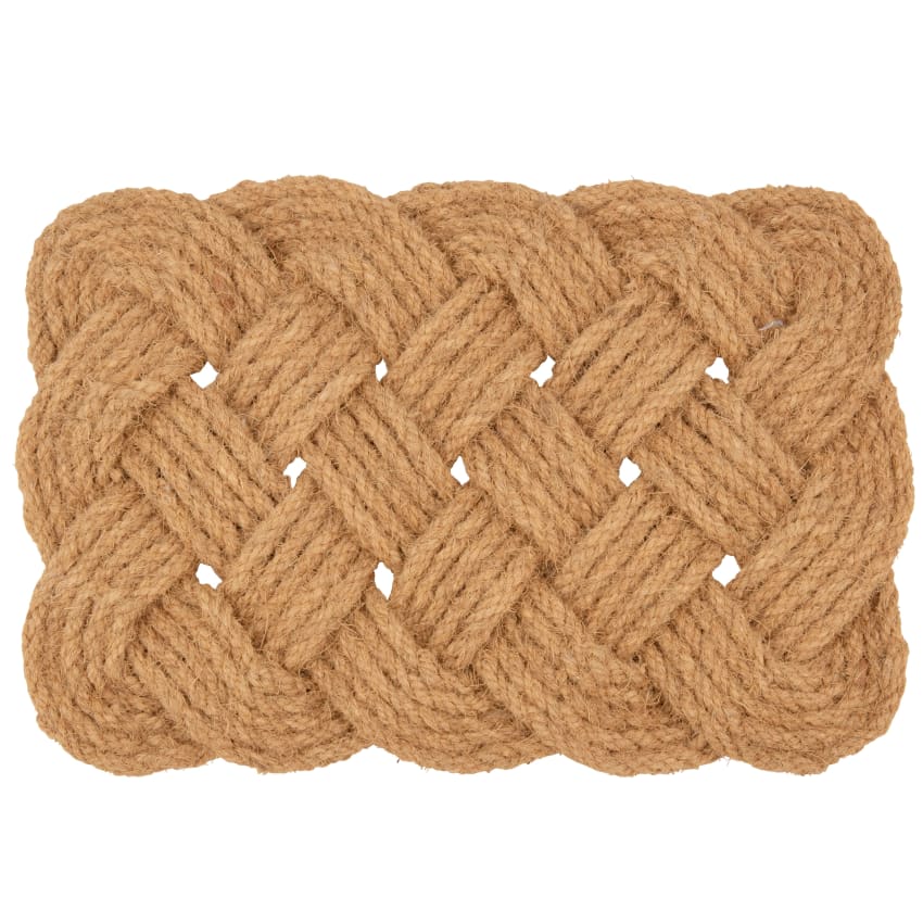Zerbino in gomma e fibra naturale coir 40x60 cm fantasia geometrica