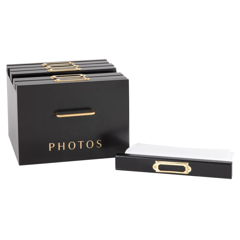 Caja con Foto interior madera negra ref.CAJAFOTO - Imprefoto Álbumes S.L