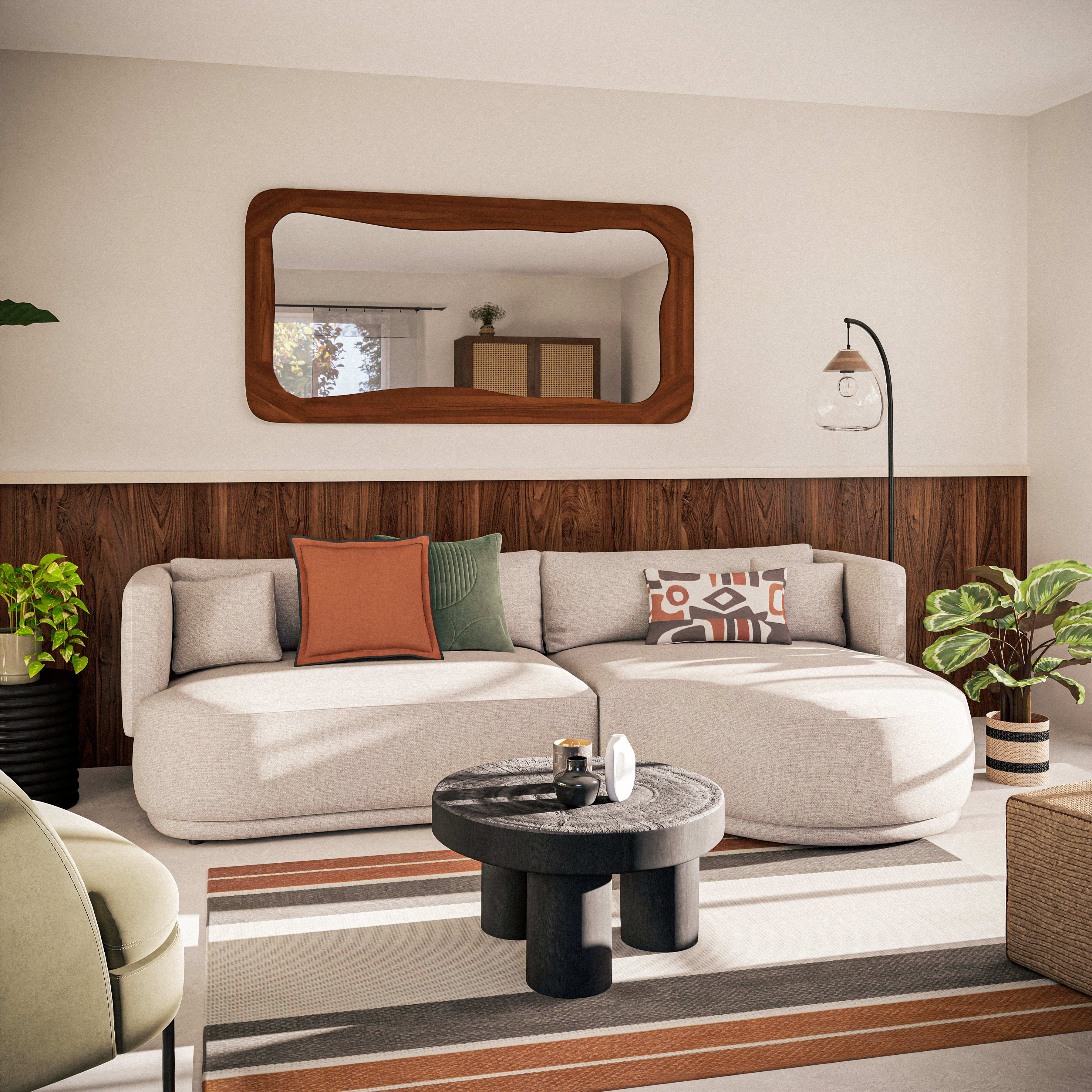 Le canapé d'angle droit Modjo de chez Maison du monde