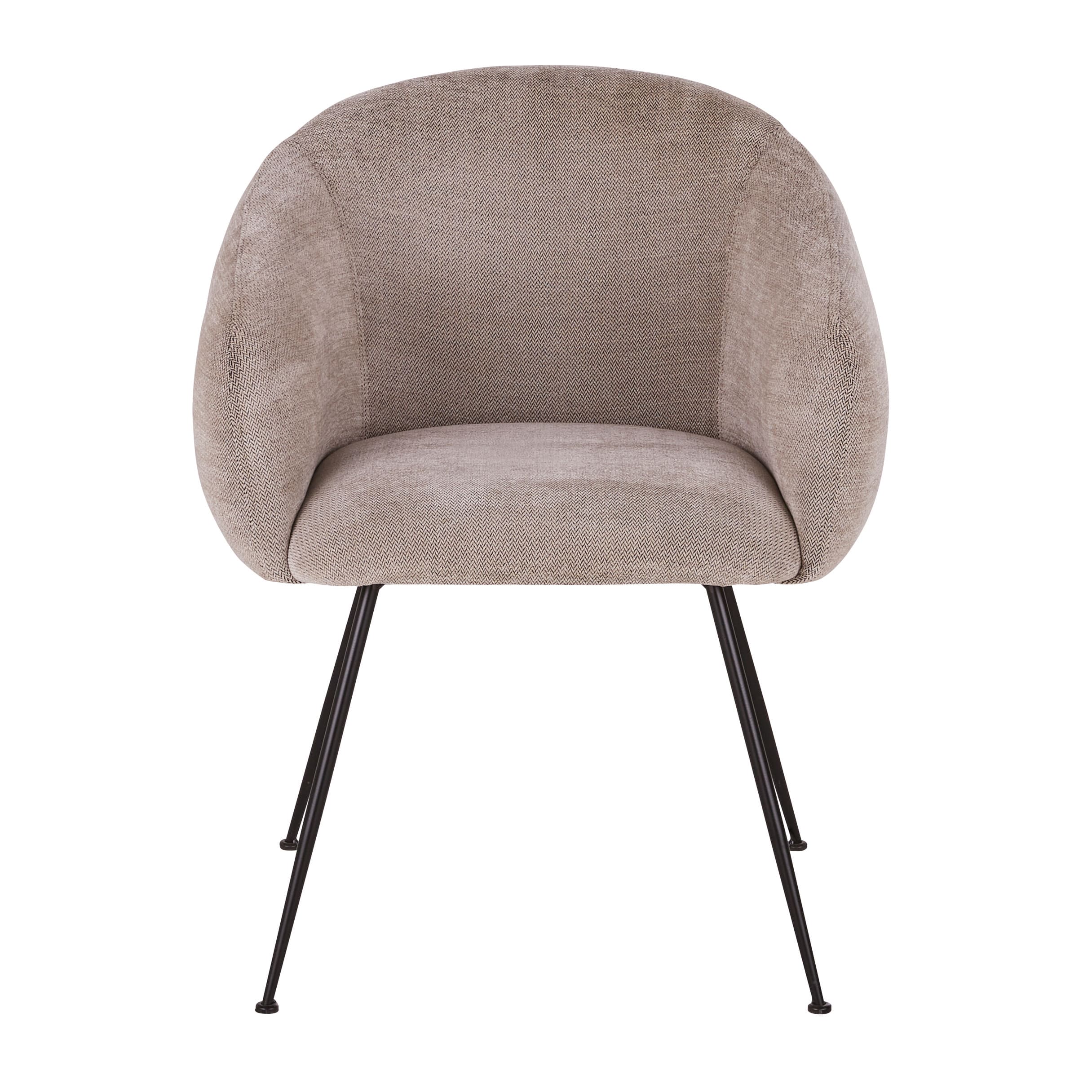 fauteuil en tissus taupe
