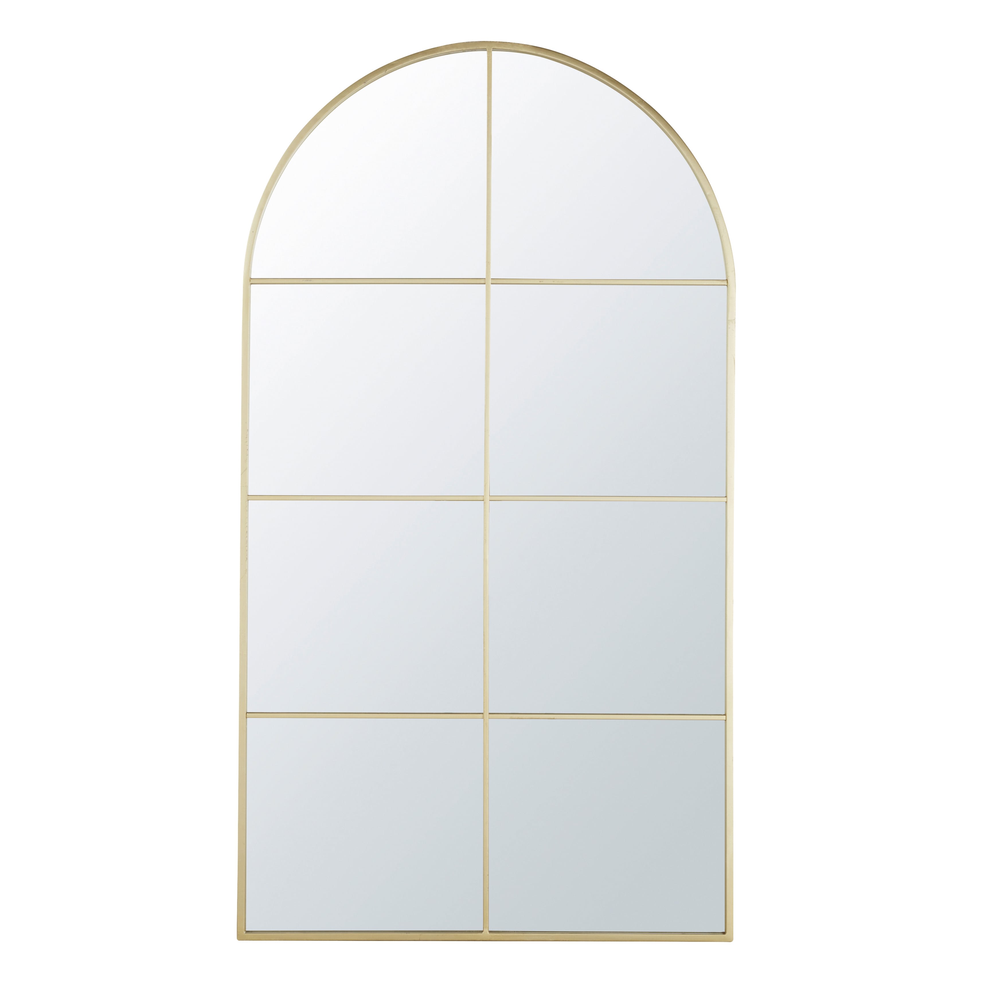 Grand miroir arche fen tre en m tal dor 90x165 DEMEURE