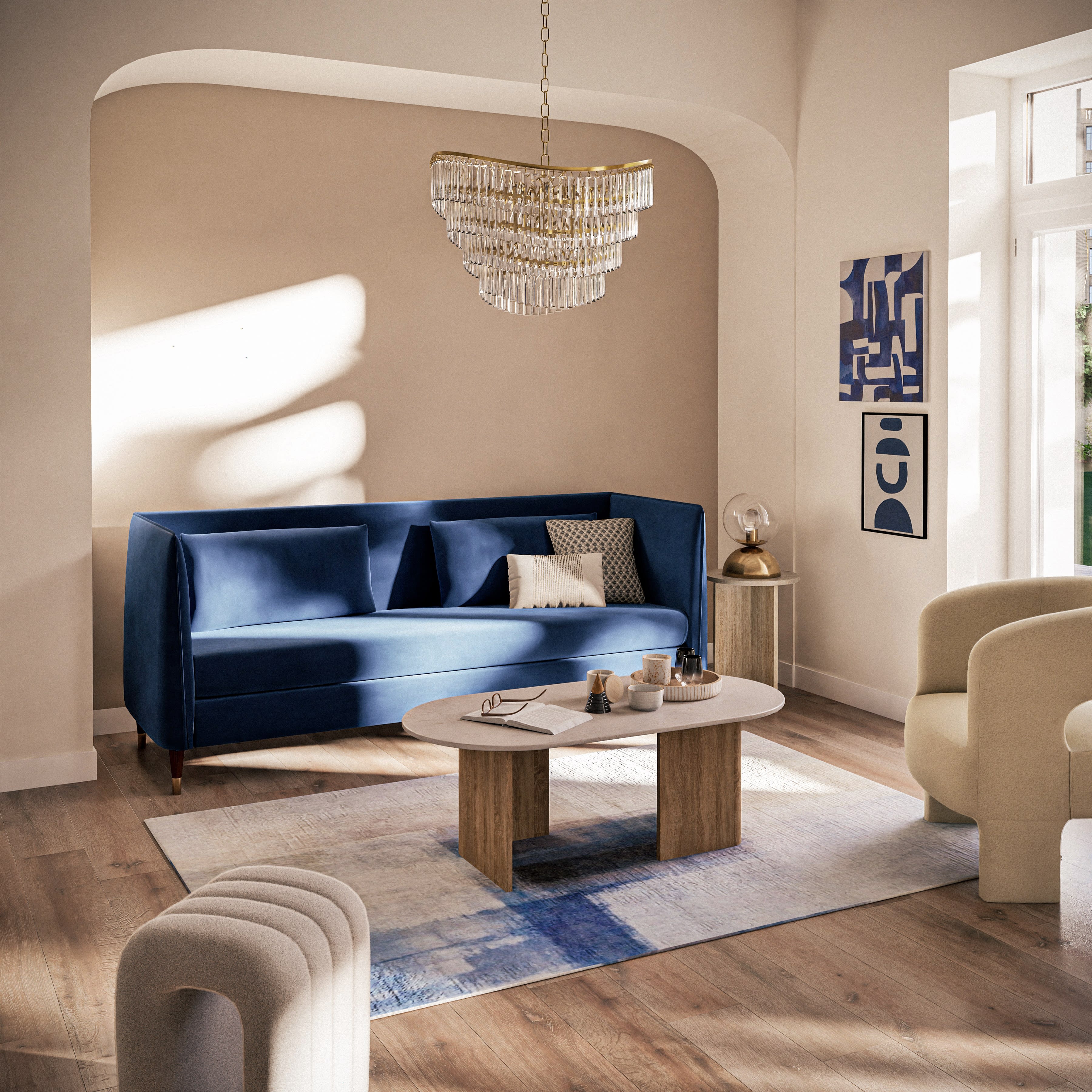 lustre en metal dore et pampilles 1000 1 15 240398 2