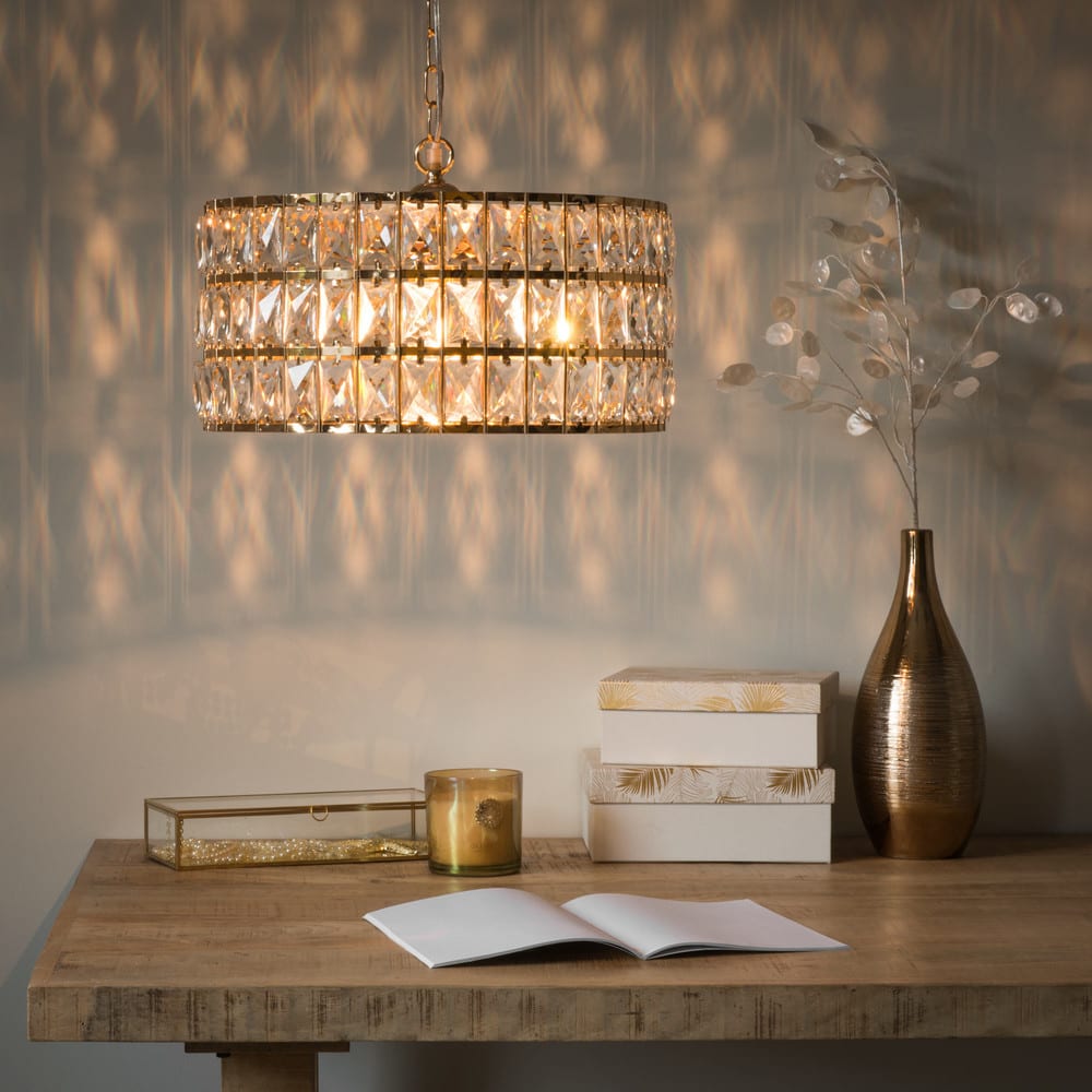 lustre en verre et metal dore avec pampilles 1000 7 38 178388 4