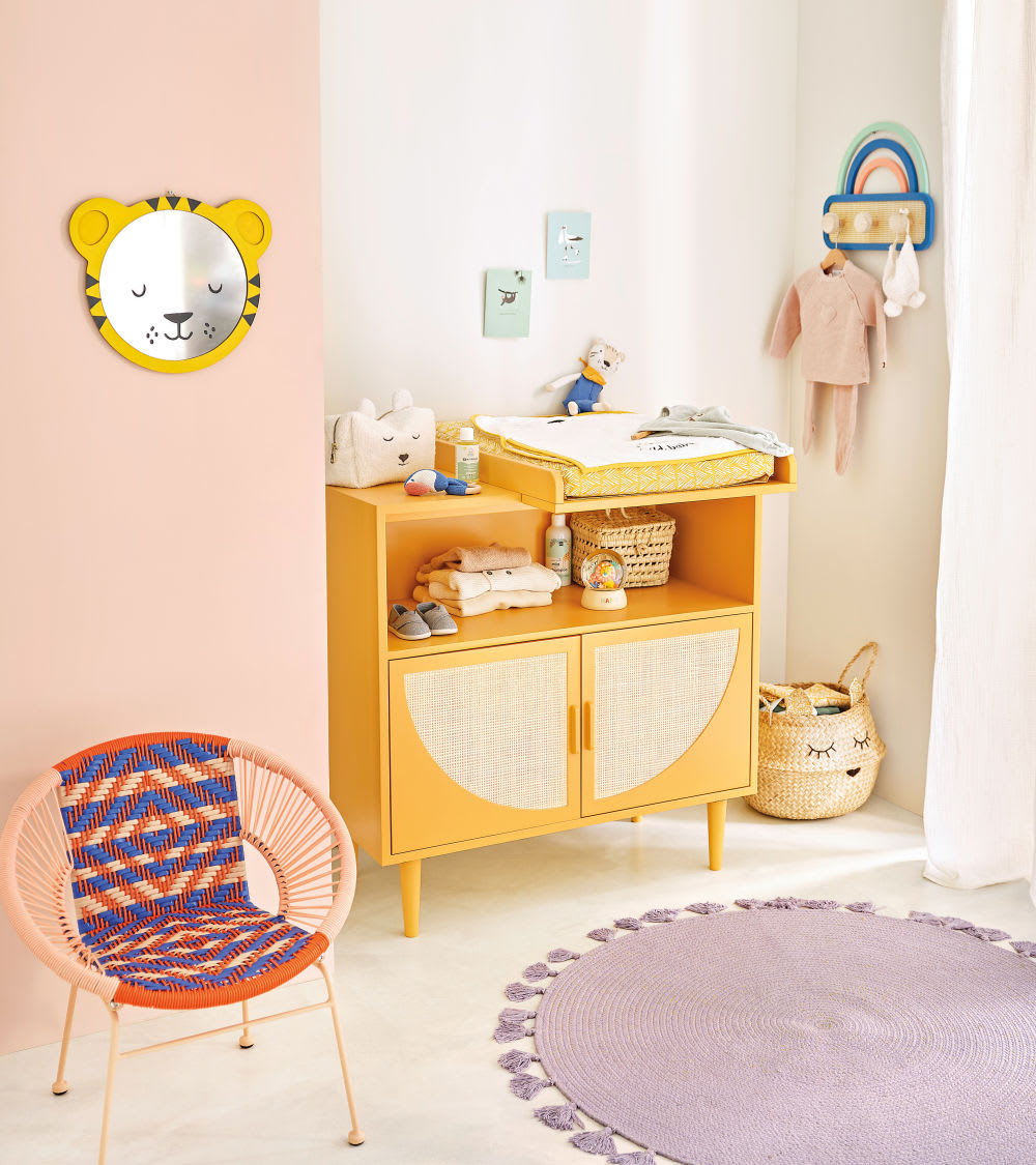 Specchio infrangibile per bambini - Giallo - HOME