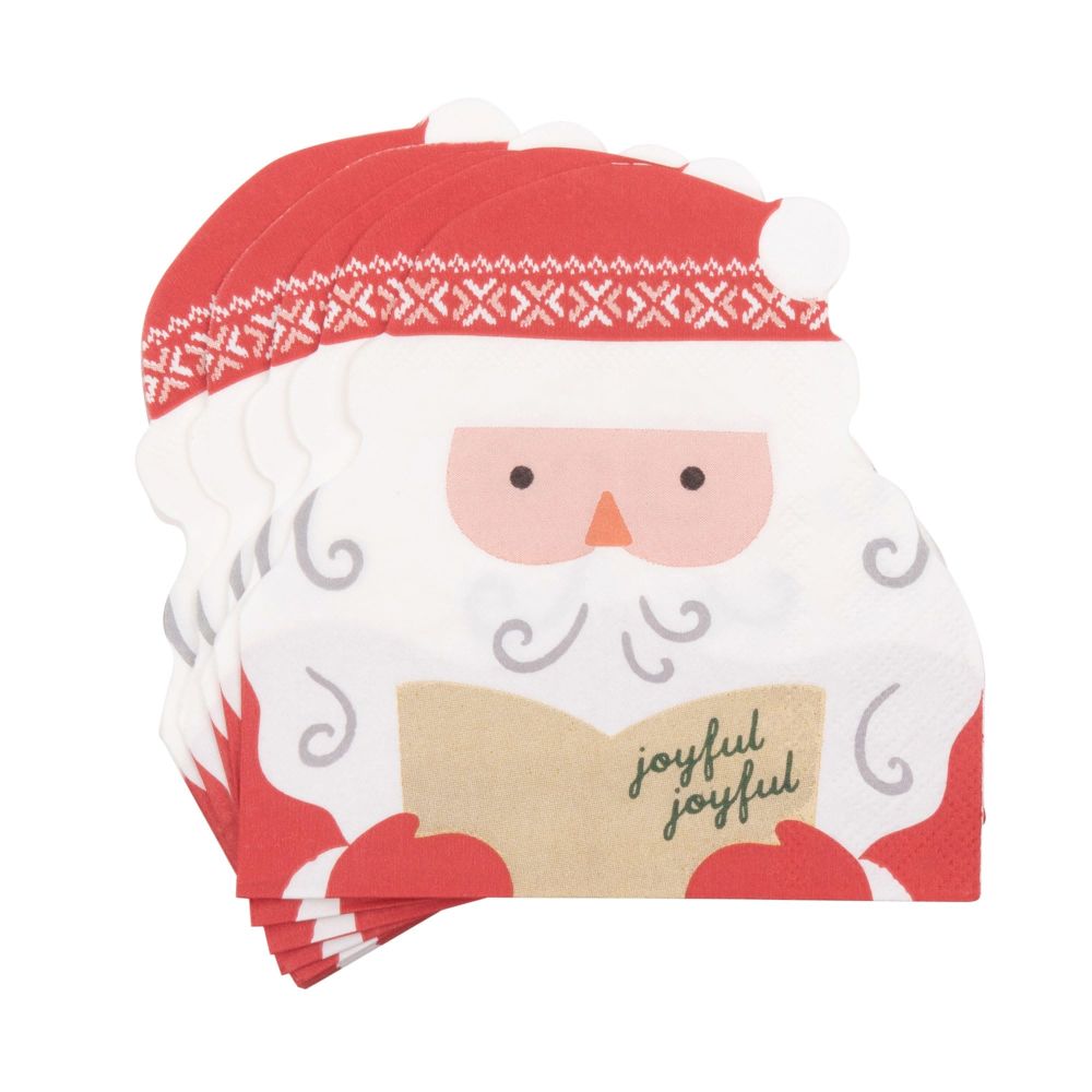 20 serviettes Père Noël en papier 20 serviettes Père Noël en papier