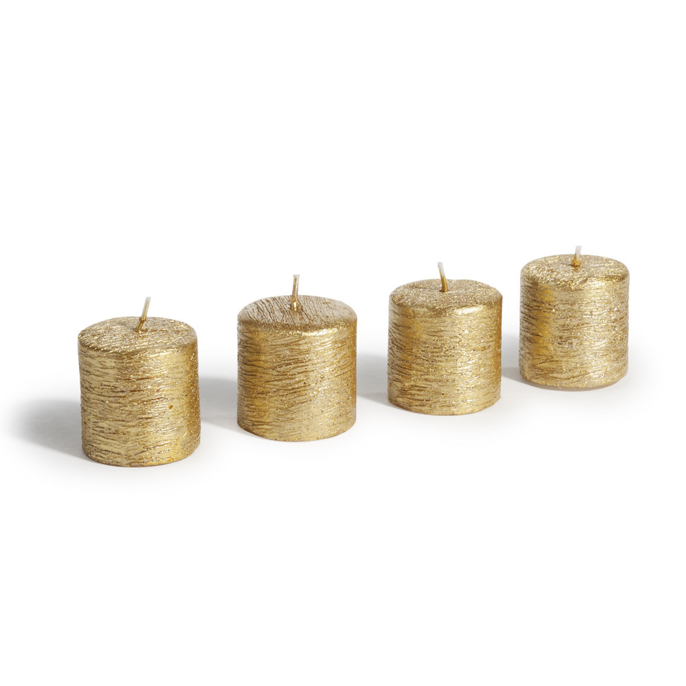 4 bougies dorées 4 bougies dorées