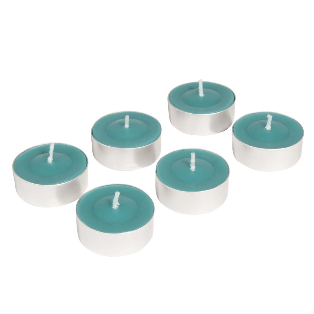 6 bougies coupe bleues D 12 cm (photo) 6 bougies coupe bleues D 12 cm