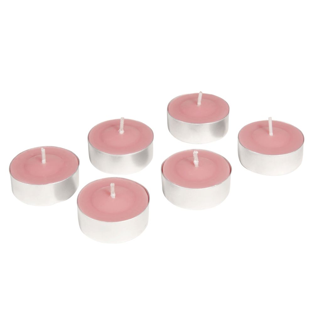 6 bougies coupe rose D 12 cm (photo) 6 bougies coupe rose D 12 cm