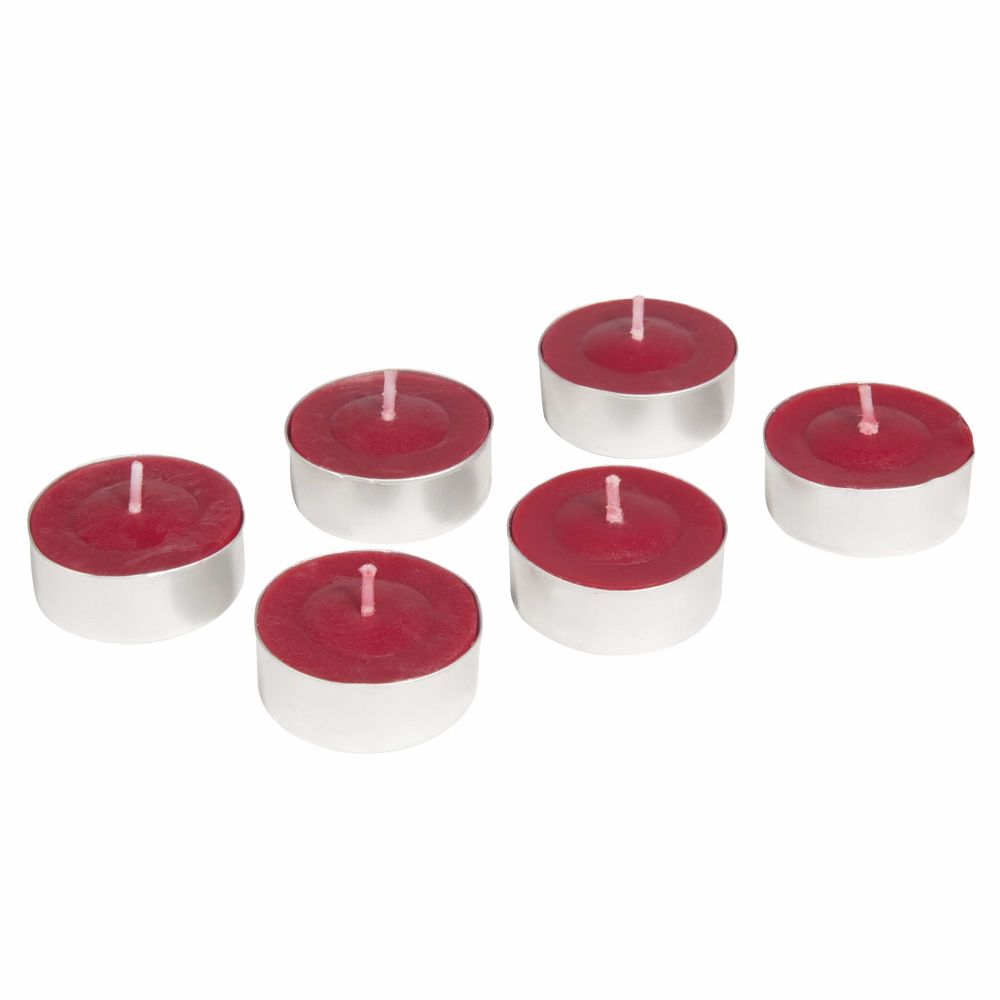 6 bougies coupe rouge D 12 cm 6 bougies coupe rouge D 12 cm