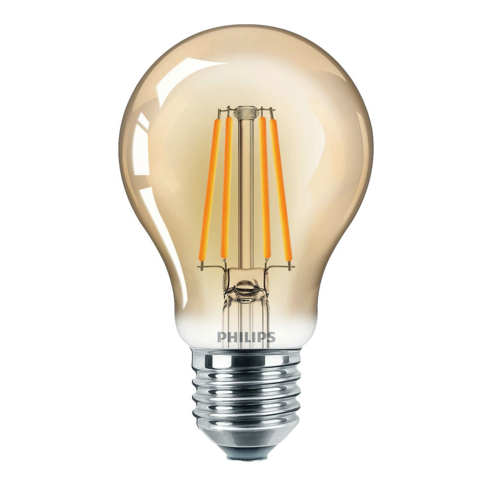 Ampoule LED E27 35W claire ambrée, coloris blanc chaud