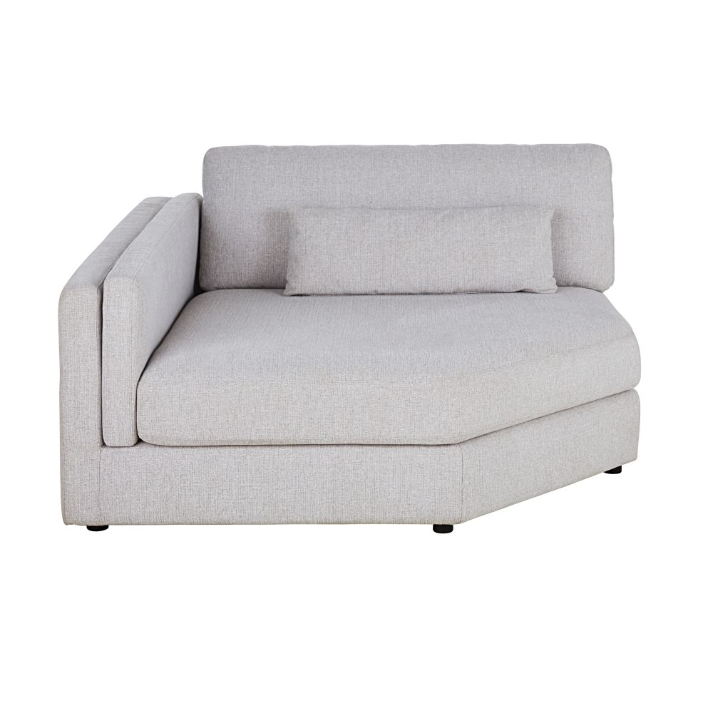 Angle gauche de canapé beige chiné (photo) Angle gauche de canapé beige chiné