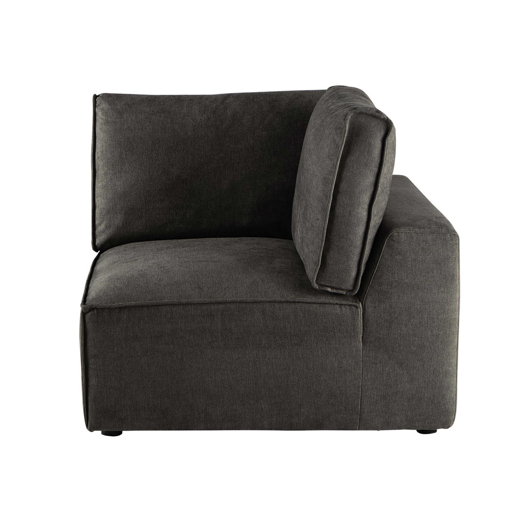 Angle pour canapé modulable taupe grisé Angle pour canapé modulable taupe grisé