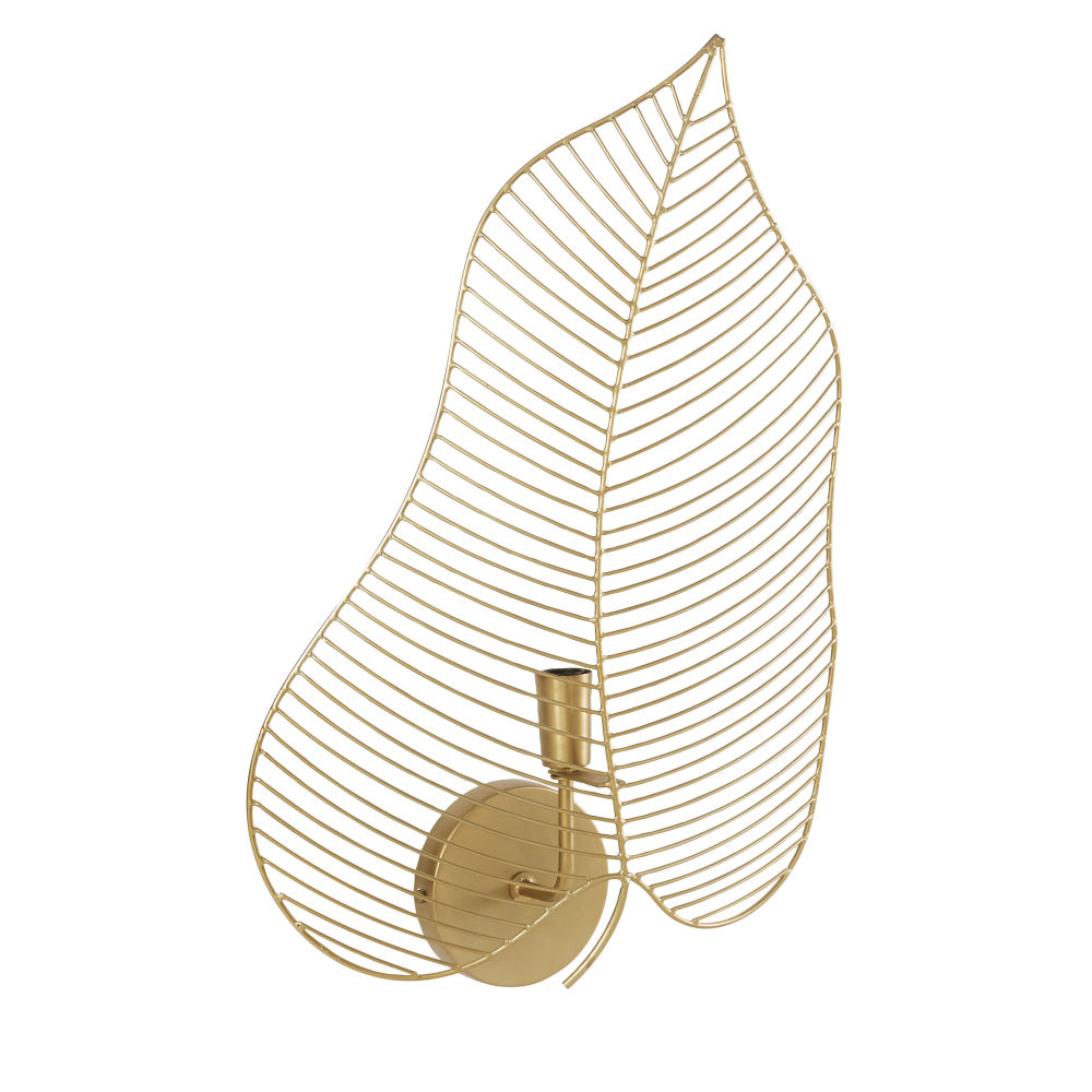 Applique filaire dorée feuille de palmier Applique filaire dorée feuille de palmier