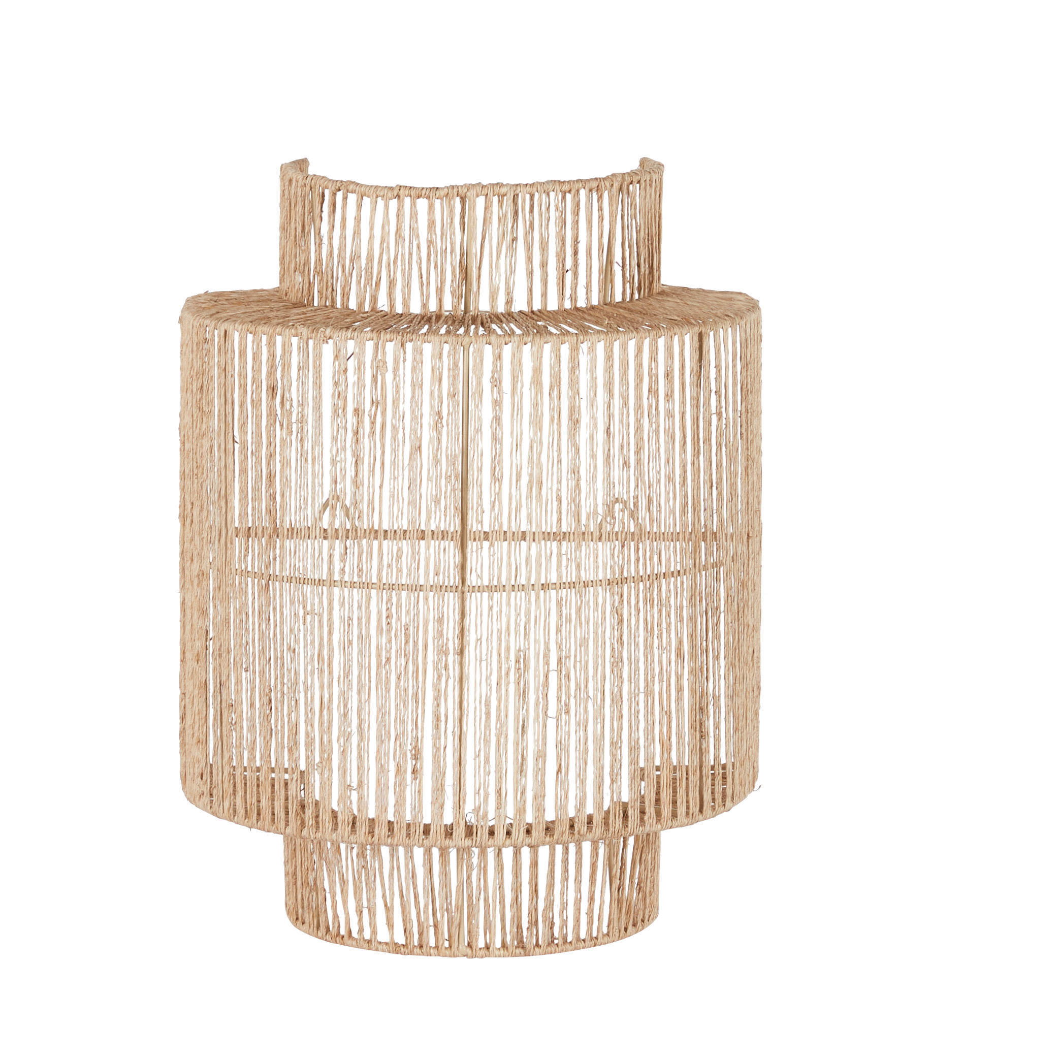 Applique murale en jute et métal